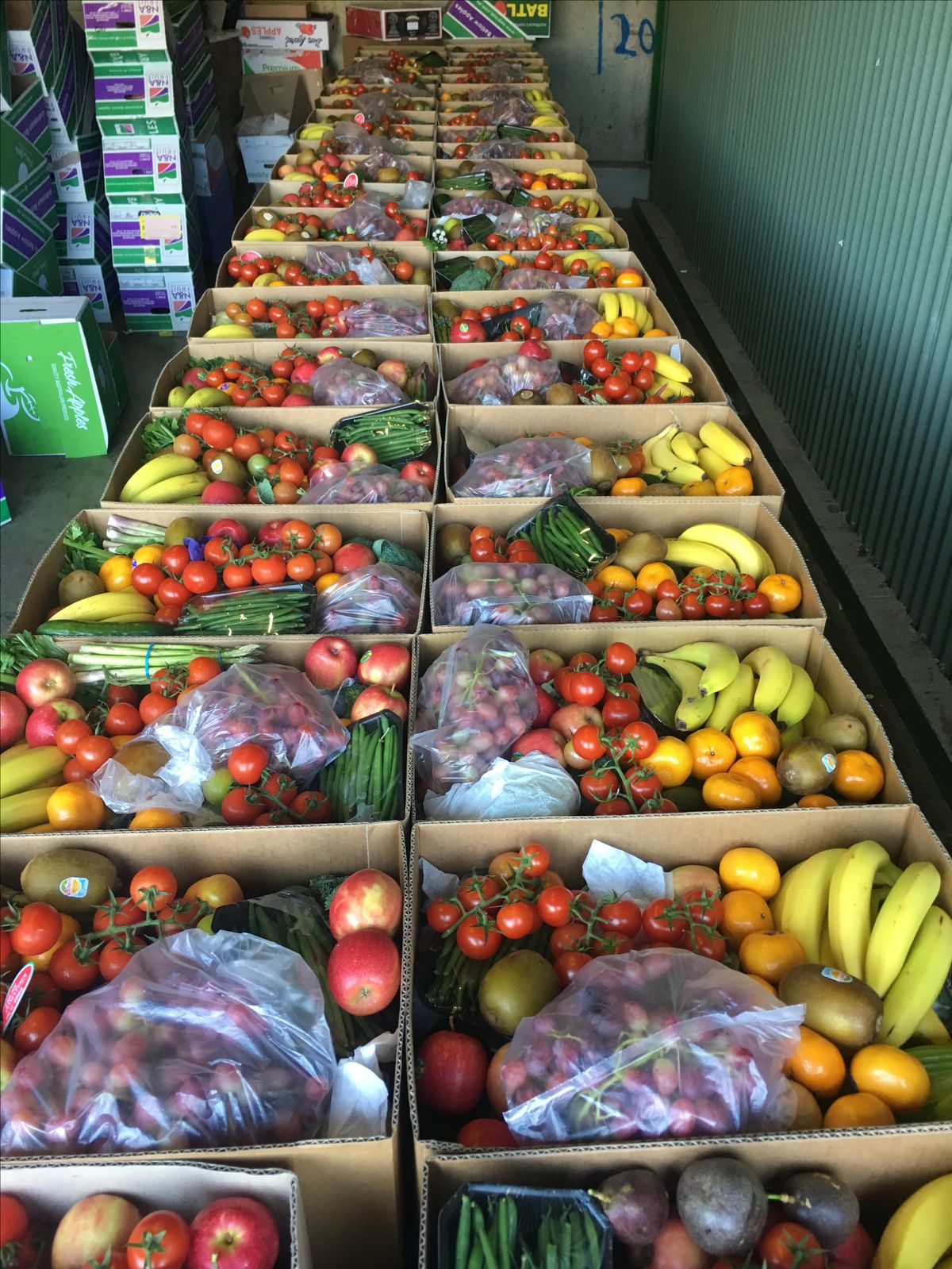 Food truck generator and food storage