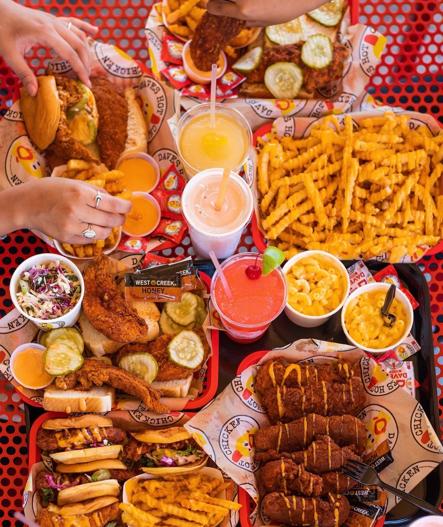 Dave's Hot Chicken sandwiches